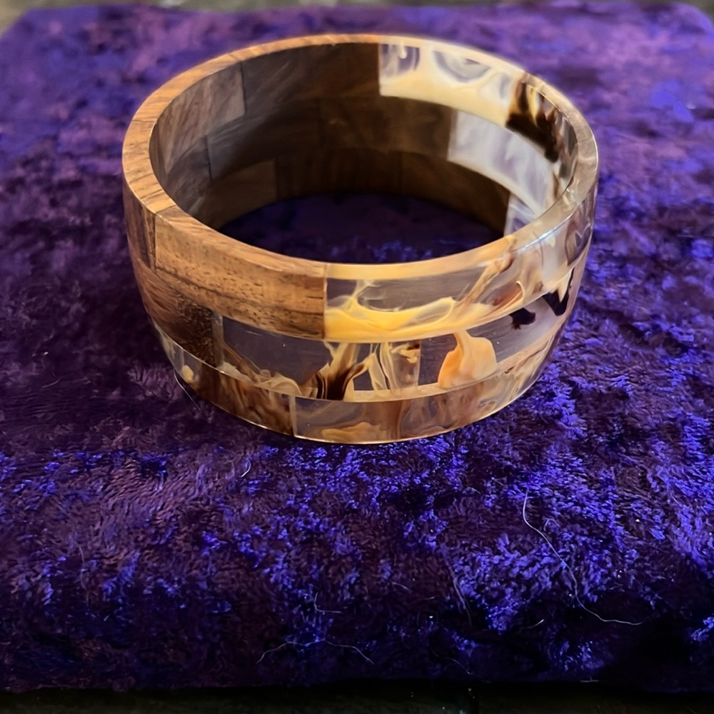 Plastic and Wood Bangle